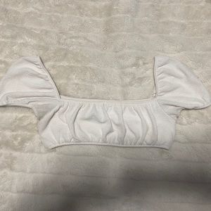 white crop top!